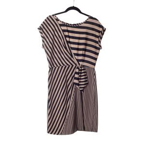 Multi-stripe cocktail dress